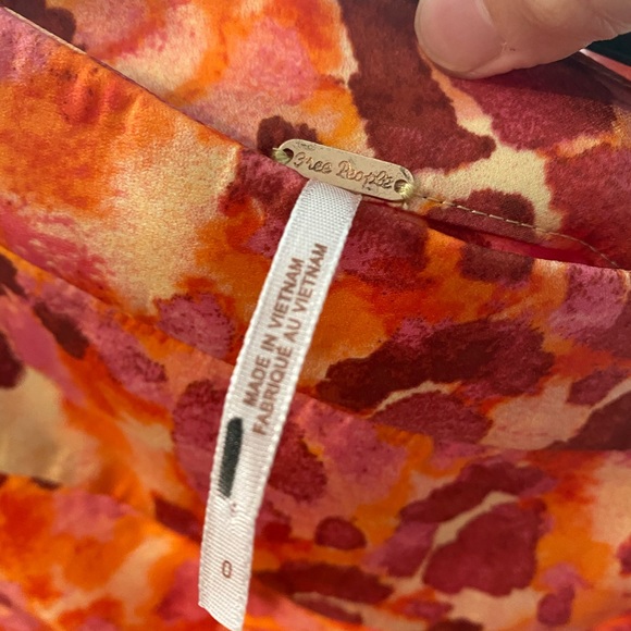 Free people satin print maxi skirt - Picture 7 of 7